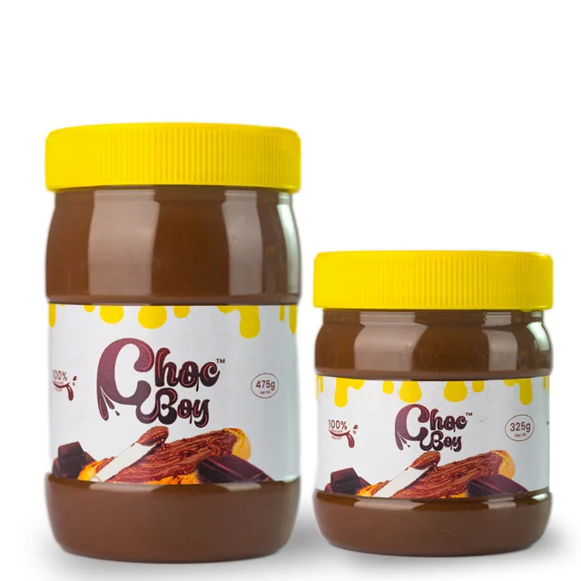 ChocBoy spread in 325g and 475g jars